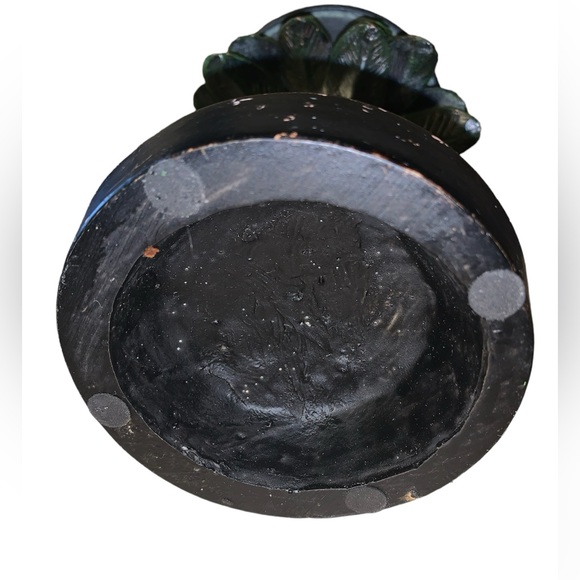 2 palm tree monkey pillar candle holders one short one tall - Picture 7 of 10